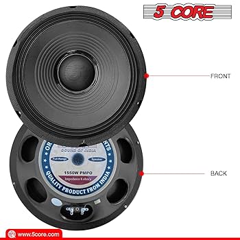 Amazon.co.jp: 5コア 12インチ DJ サブウーファー 交換用 1550W